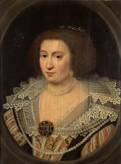 Amalia van Solms, Prinses van Oranje, c.1629 door Michiel Jansz van Miereveld